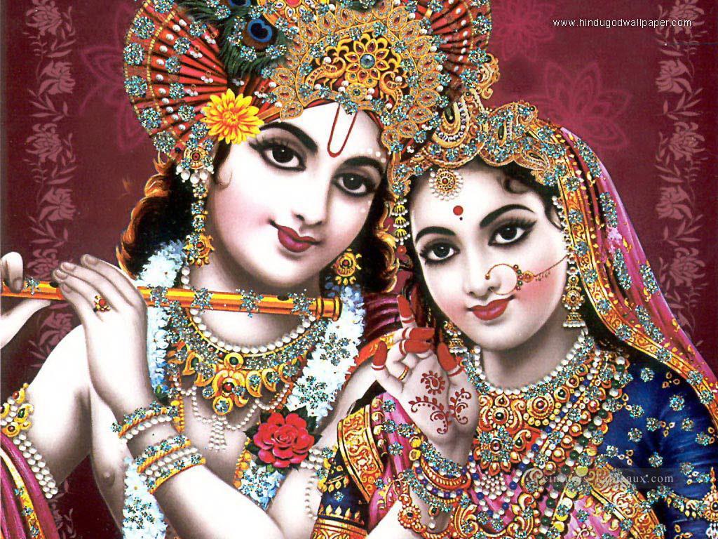 Radha Krishna 16 hindouisme Peintures à l'huile